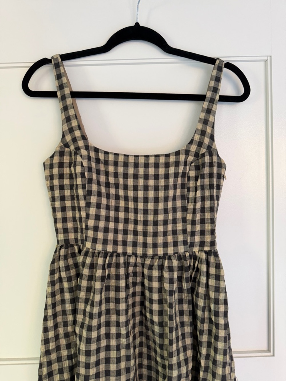 Princess Polly Black and Cream Gingham Maxi Dress - Picture 4 of 6